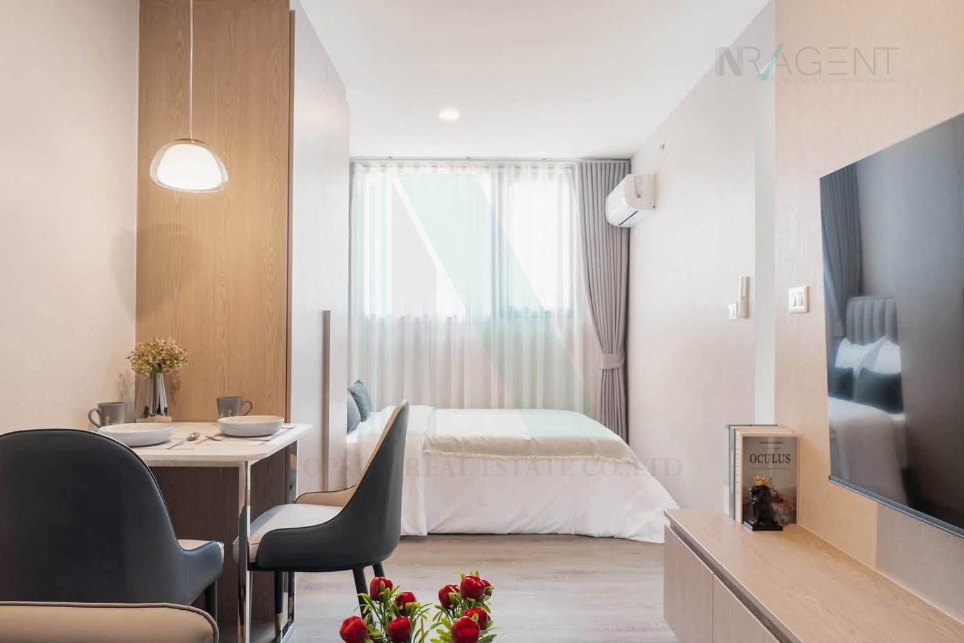 picture 📌 For Rent Condo THE ORIGIN SUKHUMVIT - PRAKSA Building 1, Floor 34,Studio, Room size 24 sqm - 1/8