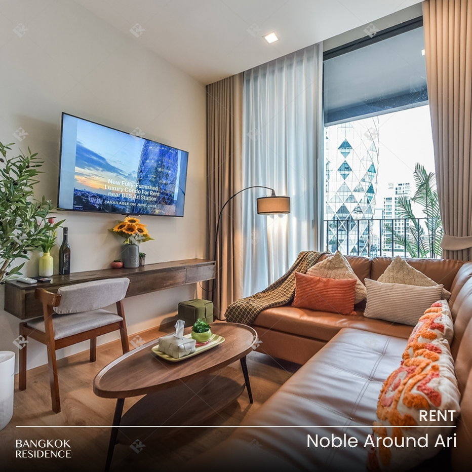 รูป เช่าคอนโด 🌃 Noble Around Ari 1นอน 35.16ตร.ม 30k 💚 ยูนิตว่าง พร้อมเช่า ใกล้ BTS อารีย์  - รูปที่ 1/10