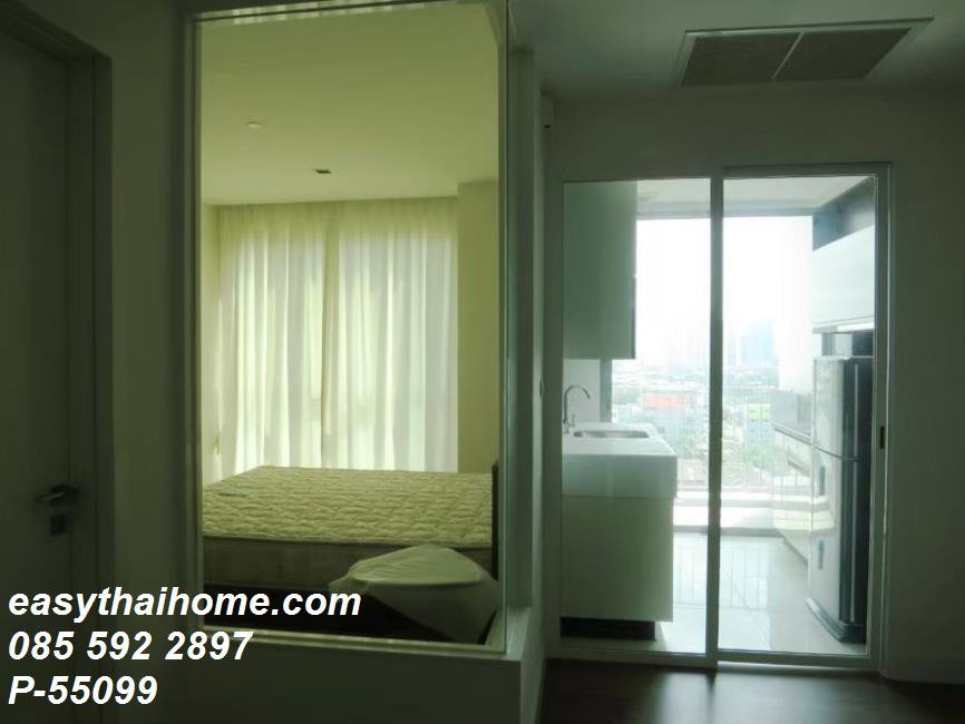 รูป P-55099 🔥 ให้เช่าคอนโดใกล้ BTS ปุณณวิถี! The Room Sukhumvit 62 (45 ตร.ม.) ชั้น 12 ตึก 1 แต่งครบ พร้อมเข้าอยู่ : Line: @easythaihome 085-592-2897 - รูปที่ 2/6