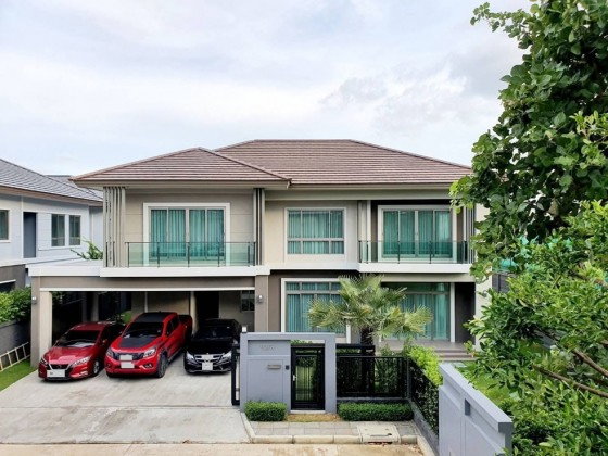 รูป ให้เช่าบ้านเดี่ยว 2 ชั้น โครงการ เดอะ ปาล์ม แจ้งวัฒนะ ชัยพฤกษ์ / The Palm แจ้งวัฒนะ ชัยพฤกษ์ / แอร์ทั้งหลัง / เฟอร์นิเจอร์ครบ / อยู่อาศัย - รูปที่ 1/9