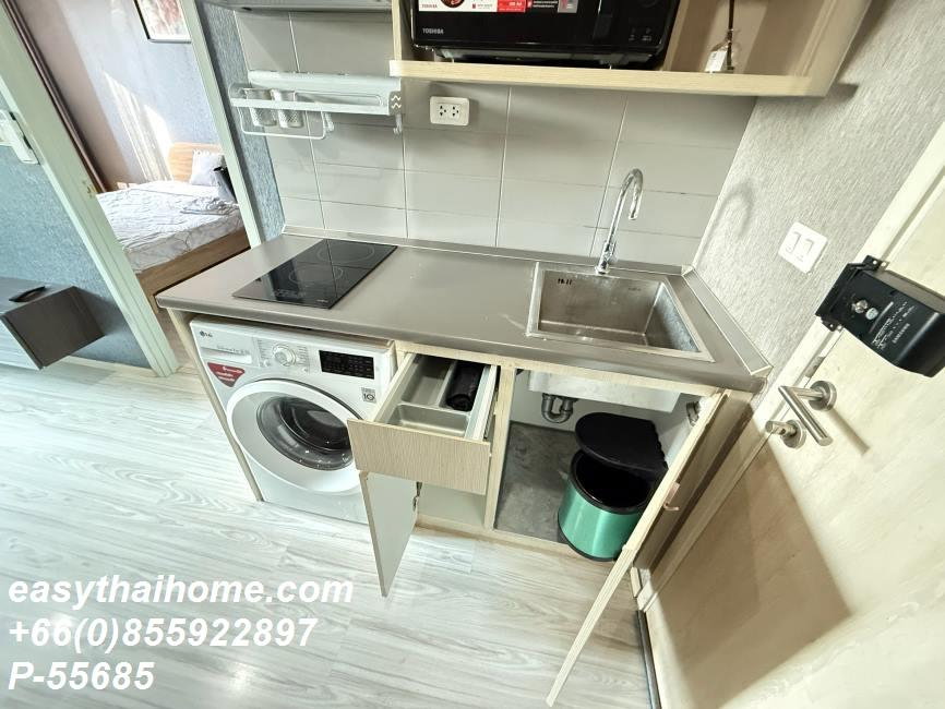 รูป P-55685 ให้เช่า  ไอดีโอ โมบิ สุขุมวิท อีสท์เกต  | เฟอร์นิเจอร์ครบ | ใกล้ BTS บางนา | พร้อมเข้าอยู่ 📞 Line ID: @easythaihome | 085-592-2897 - รูปที่ 8/19
