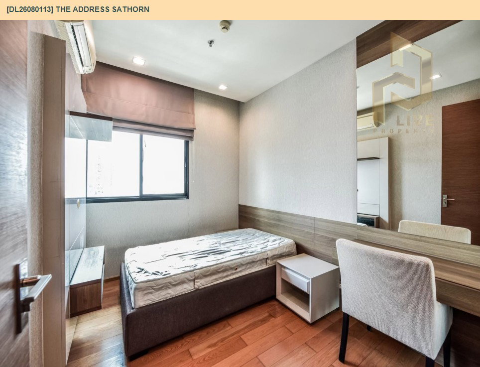 รูป DL26080113 ให้เช่าคอนโด ดิ แอดเดรส สาทร (The Address Sathorn) ใกล้ BTS เซ็นต์หลุยส์ พร้อมเข้าอยู่ โทรด่วน 0614453194 LineID @952jdxxk - รูปที่ 3/13