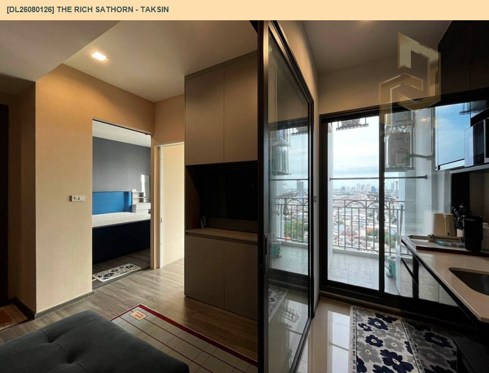 รูป DL26080126 ให้เช่าคอนโด เดอะริช สาทร - ตากสิน (The Rich Sathorn - Taksin) ใกล้ BTS วงเวียนใหญ่ พร้อมเข้าอยู่ โทรด่วน 0614453194 LineID @952jdxxk - รูปที่ 10/13
