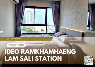 คอนโดให้เช่า : ให้เช่า 🔥 Ideo Ramkhamhaeng - Lam Sali Station 🔥 เฟอร์นิเจอร์ และ เครื่องใช้ไฟฟ้าครบ 