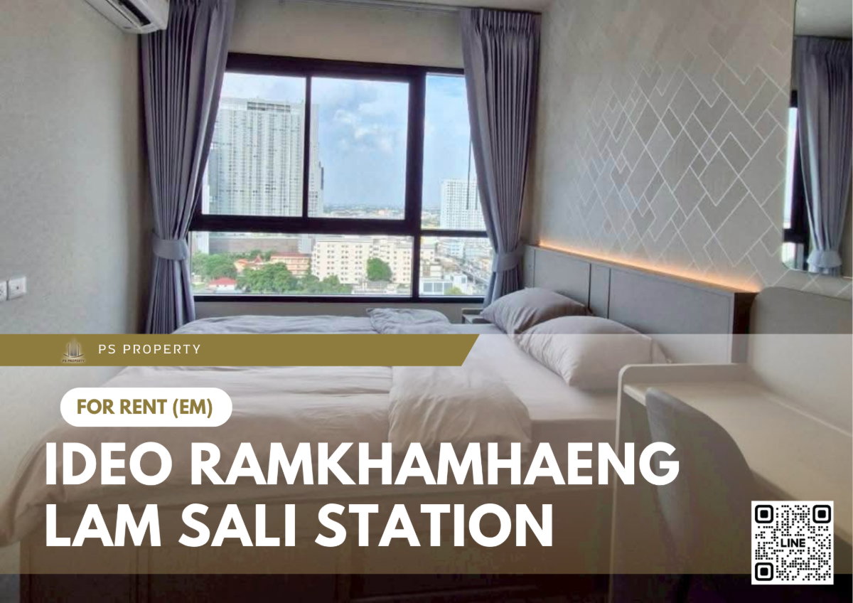 รูป ให้เช่า 🔥 Ideo Ramkhamhaeng - Lam Sali Station 🔥 เฟอร์นิเจอร์ และ เครื่องใช้ไฟฟ้าครบ  - รูปที่ 1/14