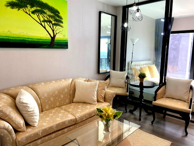 คอนโดให้เช่า : T1535 Condo for rent, The Politan Rive. Beautiful room, fully furnished, special price.