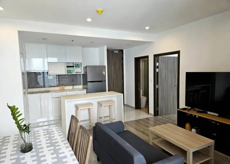 🌟 Ideo Mobi Sukhumvit 66 ( 260722) Size 80.25 SQ.M Type 2 Bedroom 2 Bathroom On the 26thFloor Rental.55,000 THB