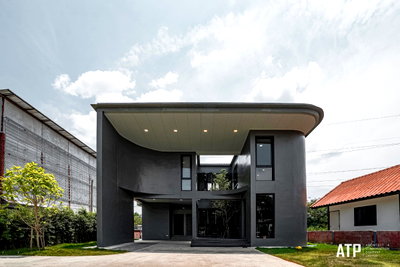 บ้านเดี่ยว บ้านเป็ด ขอนแก่น : ขายบ้านเดี่ยวสองชั้นสไตล์โมเดิร์นพื้นที่กว้าง