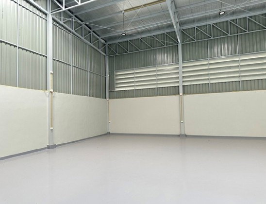 รูป ให้เช่าโกดังพร้อมสำนักงาน พื้น epoxy / ซอยรามอินทรา / ห่าง BTS วัชรพล ประมาณ 500 เมตร /พื้นที่โกดัง 400 ตารางเมตร / รถใหญ่เข้าออกได้ - รูปที่ 7/10