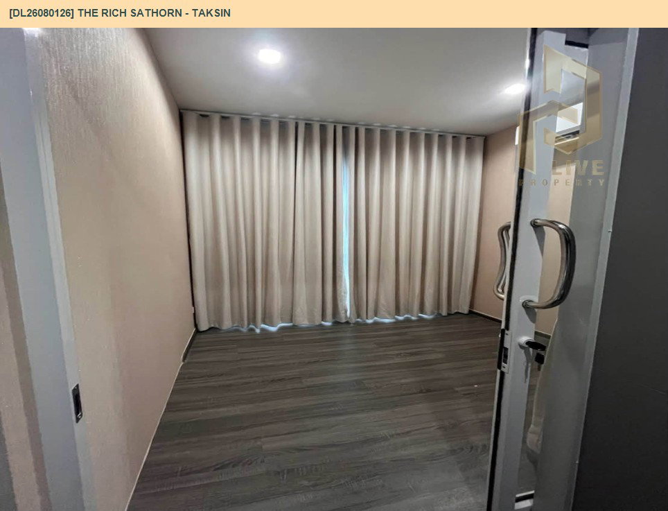 รูป DL26080126 ให้เช่าคอนโด เดอะริช สาทร - ตากสิน (The Rich Sathorn - Taksin) ใกล้ BTS วงเวียนใหญ่ พร้อมเข้าอยู่ โทรด่วน 0614453194 LineID @952jdxxk - รูปที่ 9/13