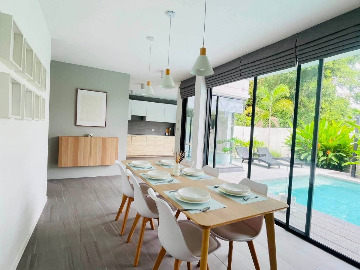 รูป บ้านใหม่ให้เช่า 3 ห้องนอน พร้อมสระว่ายน้ำระบบเกลือ โซนหางดง-เชียงใหม่ ใกล้โรงเรียนนานาชาติหลายแห่ง (R1389) T.0946511456 - รูปที่ 3/14