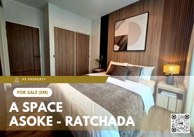 ขายคอนโด : ขายด่วน 📍 A Space Asoke - Ratchada 📍หัองแต่งสวยพร้อมอยู่ เดินทางสะดวก ใกล้ MRT พระราม 9 