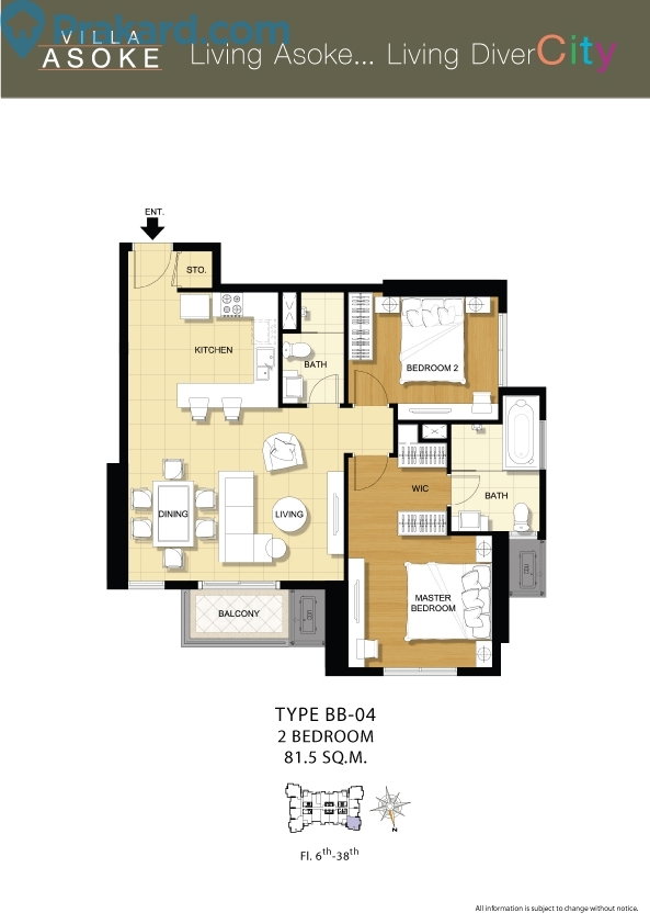 รูป 🔥 VILLA ASOKE – 2 BEDROOM – 12.9 MB (Best Value Asoke CBD) - รูปที่ 13/13