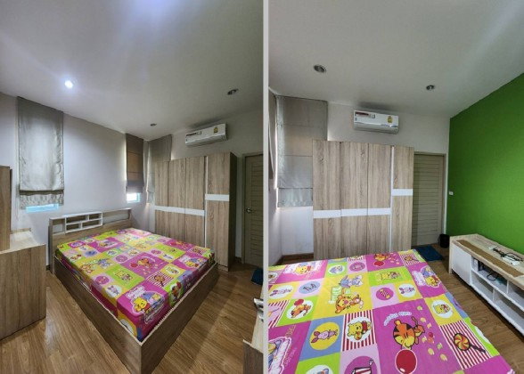 รูป ให้เช่าบ้านเดี่ยว / โฮมออฟฟิศ 3 ชั้น ซอยรามอินทรา 73 ห่าง MRT คู้บอน 500 เมตร / เฟอร์นิเจอร์ครบ / อยู่อาศัย หรือ Home office จดบริษัทได้ - รูปที่ 11/13