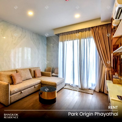 คอนโดให้เช่า : เช่าคอนโด 🌃 Park Origin Phayathai 2นอน 53.33ตร.ม. 45k 🌌 ห้องมุม วิวสวย ใกล้ BTS พญาไท&อนุสาวรีย์