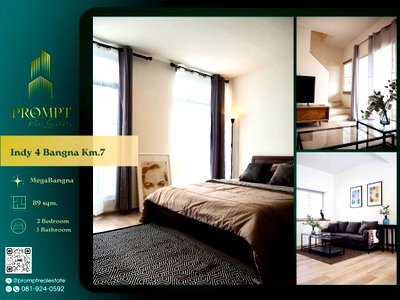 Houses for rent เทสโก้โลตัส บางพลี : IJ04536 - Indy 4 Bangna Km.7 :   MegaBangna 