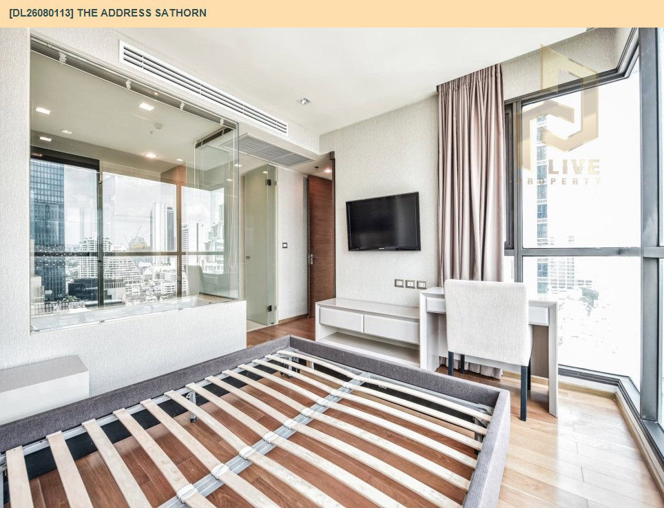 รูป DL26080113 ให้เช่าคอนโด ดิ แอดเดรส สาทร (The Address Sathorn) ใกล้ BTS เซ็นต์หลุยส์ พร้อมเข้าอยู่ โทรด่วน 0614453194 LineID @952jdxxk - รูปที่ 10/13
