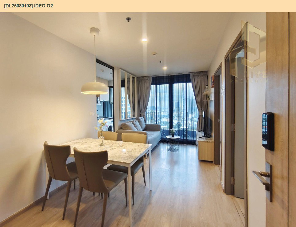 รูป DL26080103 ให้เช่าคอนโด ไอดีโอ โอทู (IDEO O2) ใกล้ BTS บางนา พร้อมเข้าอยู่ โทรด่วน 0653619502 LineID @952jdxxk - รูปที่ 2/7
