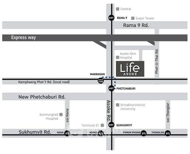 รูป คอนโด 1 ห้องนอน Life Asoke ใกล้ ARL Makkasan 300 ม. (ID 2298405) - รูปที่ 18/18