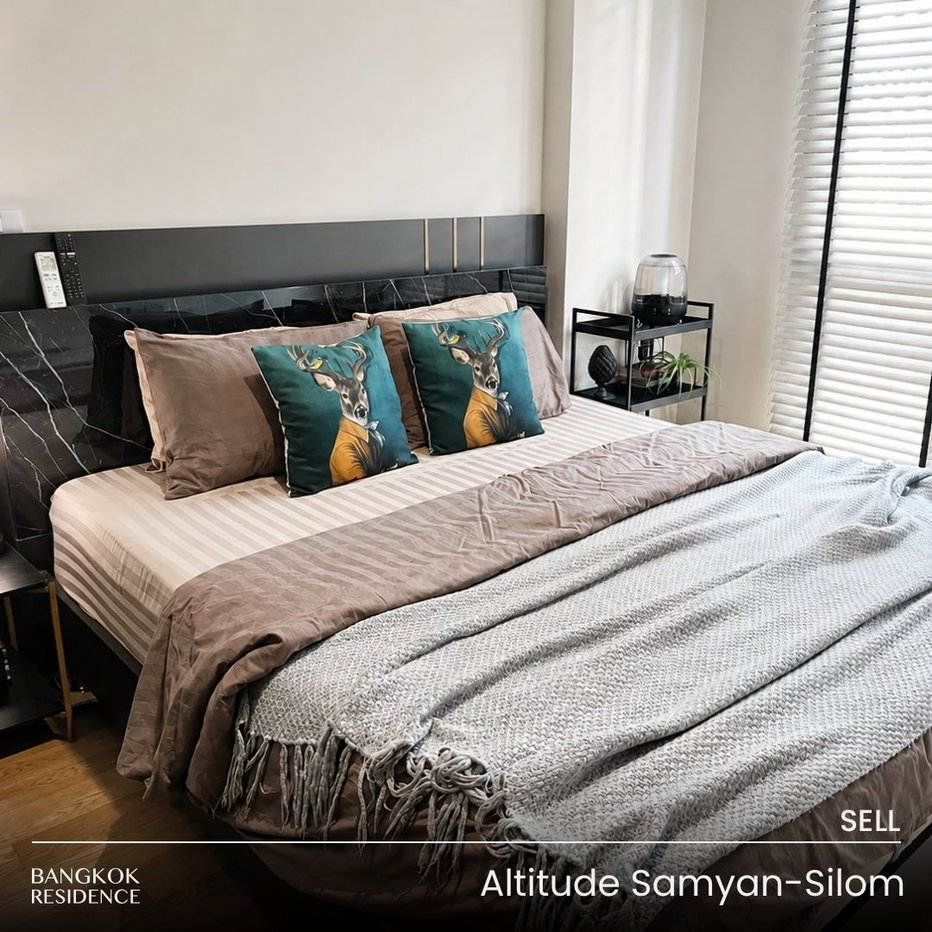 รูป 🌿Altitude Samyan-Silom ห้อง Modern Cozy🛏️ทำเลCbd ใกล้จุฬาฯ และ MRT สามย่าน - รูปที่ 1/5