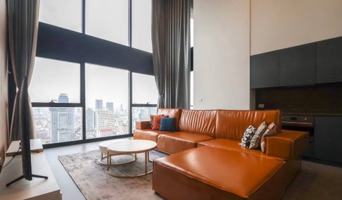 LTHC16022 - Duplex Condo for Rent Silom | The Lofts Silom | Near BTS Surasak | 95K/Month