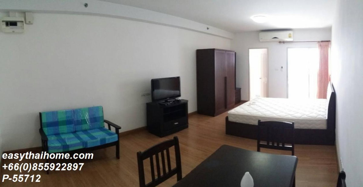 รูป P-55712 ให้เช่า ศุภาลัย ปาร์ค เกษตร | ห้องสตูดิโอ 1 ห้องน้ำ | วิวสระว่ายน้ำ | เฟอร์นิเจอร์ครบ | พร้อมเข้าอยู่ 📞 Line ID: @easythaihome | 085-592-2897 - รูปที่ 3/8
