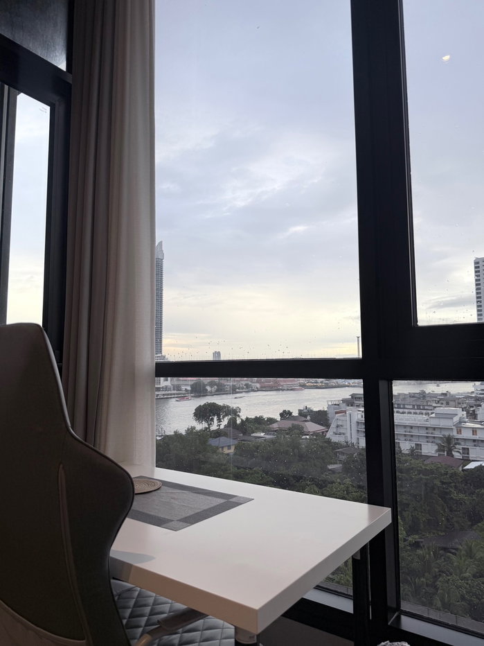 รูป Chapter Charoennakhon Riverside ชั้น 9 วิวเเม่น้ำ รับสัญญาระยะสั้น ทักไลน์ @081mrzsz - รูปที่ 4/9