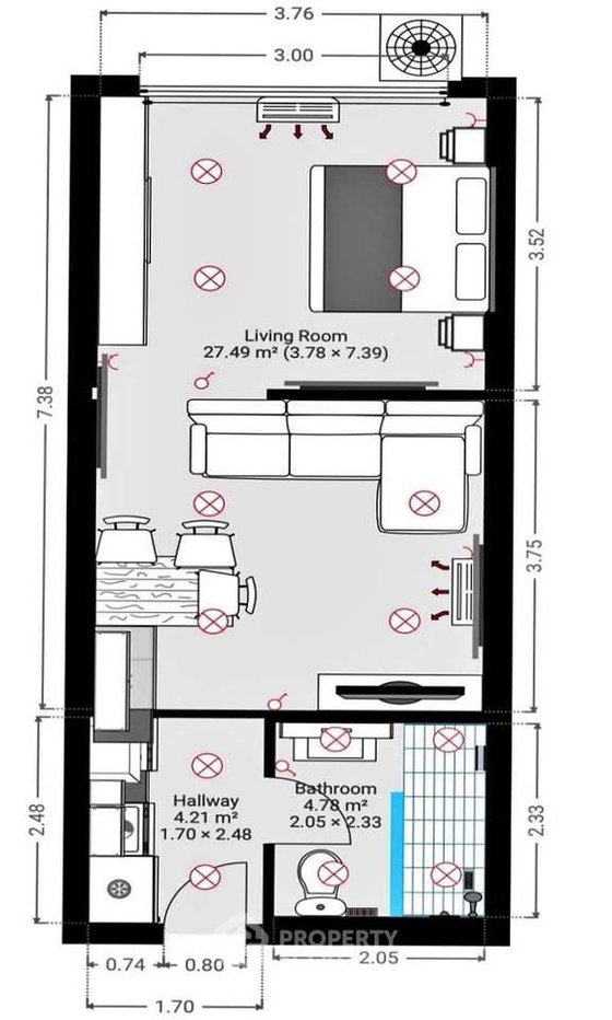 picture High-Floor 1-BR At Sukhumvit Suite Near BTS Nana (ID 3161117) - 10/10