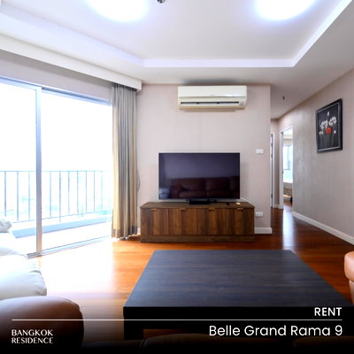 คอนโดให้เช่า : เช่าคอนโด 🌃 Belle Grand Rama 9 2นอน 89ตร.ม. 45k ✨ ห้องสวย รีโนเวทใหม่ ใกล้ MRT พระราม 9 