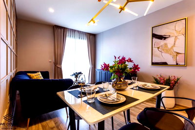 Condos for sale : The Line Jatujak-Mochit Fully decorated with tight functions Modern elegant design The atmosphere is warm and pleasant. 