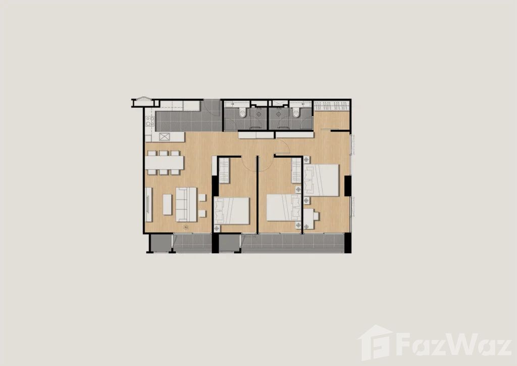 picture 3 bedroom 2 bathroom - 81 sqm. close to MRT Sam Yan 1953654 - 9/14