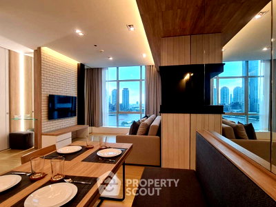 Condos for rent : 1-BR At Baan Sathorn Chaopraya Near BTS Krung Thon Buri (ID 3160792)