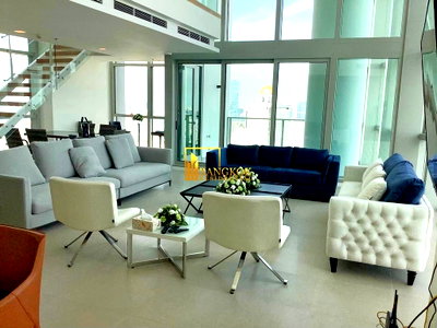 คอนโดให้เช่า : The River | Stunning 3 Bed Duplex Condo Near Icon Siam - BR18893CD