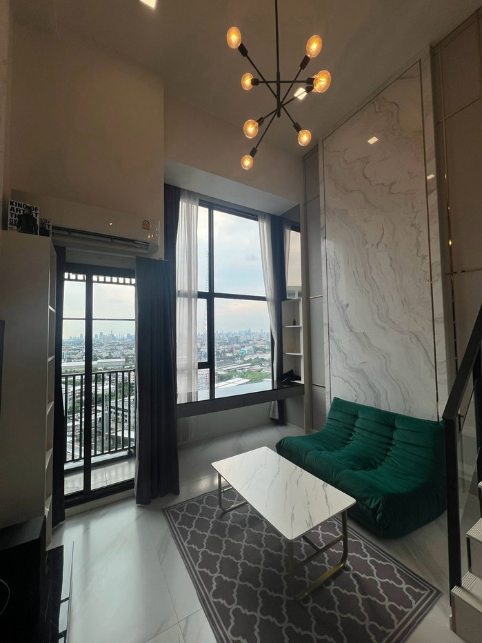รูป 🛋️💗 ห้องDuplex แบ่งเป็นสัดส่วน เฟอร์นิเจอร์สวยมาก 💗🛋️The Rich Rama 9 - Srinakarin ID LINE: @471ovhib 📲 - รูปที่ 2/7