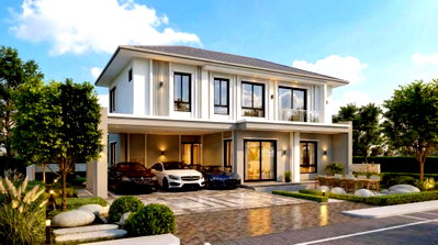 บ้านเดี่ยวให้เช่า : 🏡✨ ให้เช่าบ้านเดี่ยวสร้างใหม่ 2 ชั้น รับสัตว์เลี้ยง ใกล้โรงเรียนนานาชาติ ✨🏡  AHD-H1355