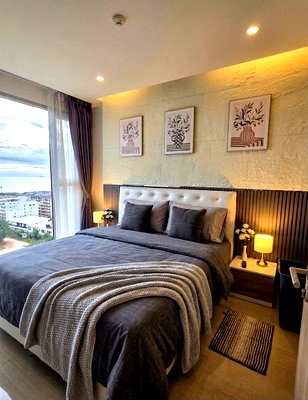 Condos for rent : Condo for Rent in Jomtien, 300 m from Dongtan Beach – High Floor with Full Sea View