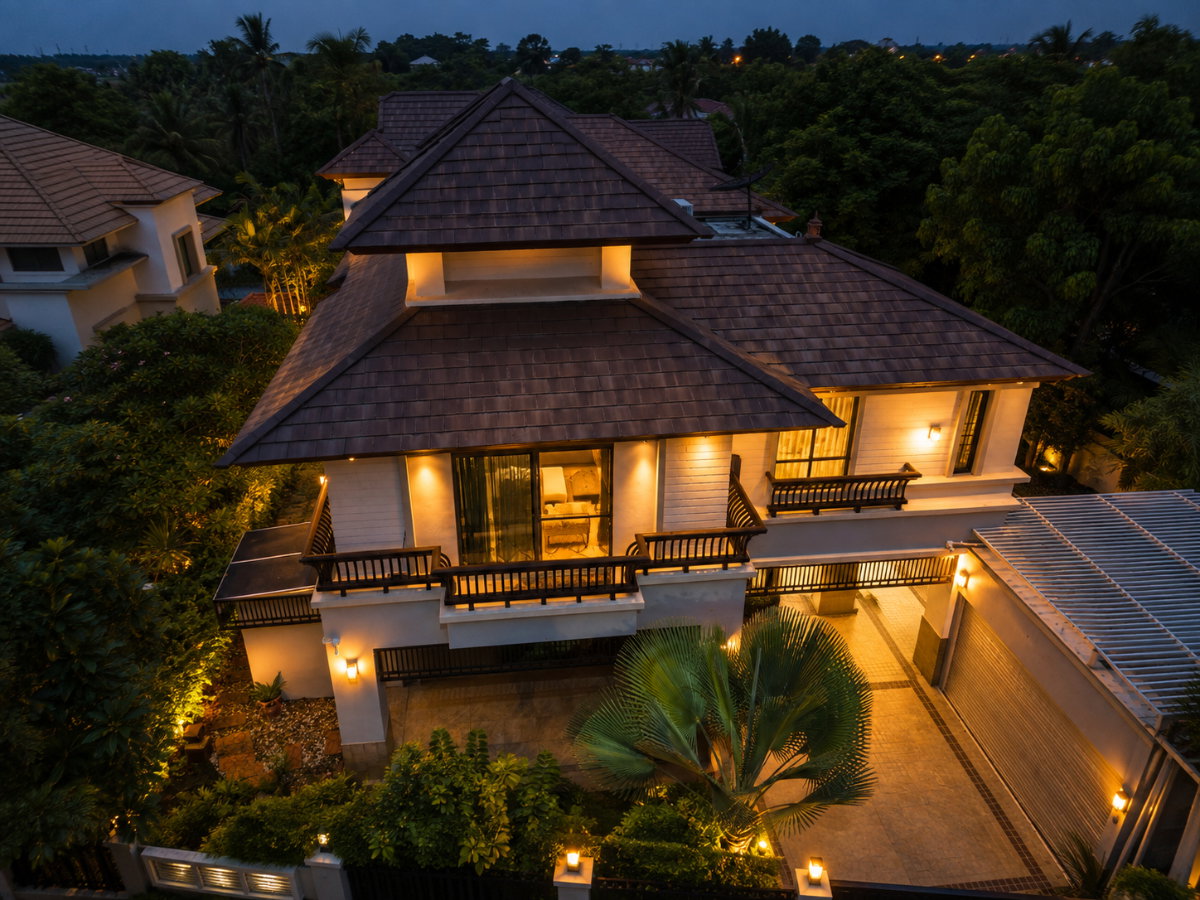 รูป [ฮวงจุ้ยดีเยี่ยม] ณุศาศิริ สาทร-ปิ่นเกล้า บ้านสวยตำแหน่งท้องมังกร ทิศตะวันออก 208 ตร.ว. - รูปที่ 2/23