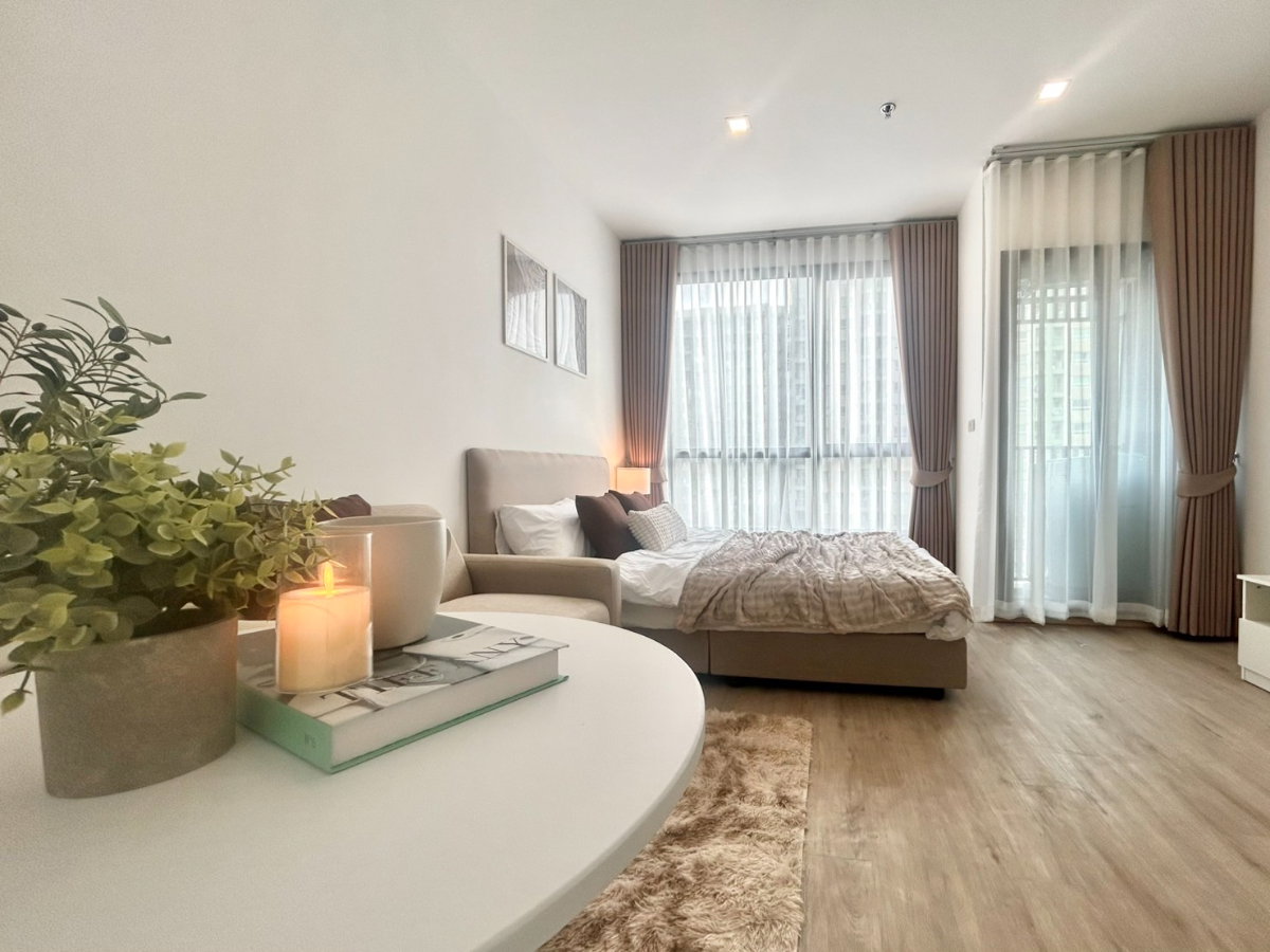 รูป 🛋️💗 ห้องสไตล์มินิมอล เฟอร์นิเจอร์และเครื่องใช้ไฟฟ้าครบ 💗🛋️The Rich Rama 9 - Srinakarin ID LINE: @471ovhib 📲 - รูปที่ 6/11