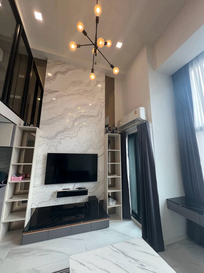 รูป 🛋️💗 ห้องDuplex แบ่งเป็นสัดส่วน เฟอร์นิเจอร์สวยมาก 💗🛋️The Rich Rama 9 - Srinakarin ID LINE: @471ovhib 📲 - รูปที่ 1/7