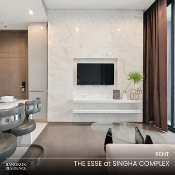 เช่าคอนโด 🌃 The Esse at Singha Complex 1นอน 35ตร.ม. 32K 💎 แรร์! ห้องสวยทิศเหนือ ใกล้ MRT เพชรบุรี