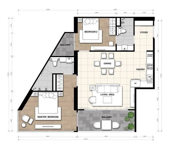 picture The Palm Wongamat Beach Pattaya / 2 Bedrooms (FOR RENT) KP007 - 13/13