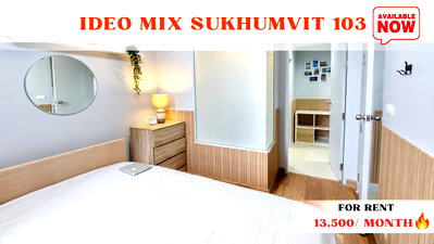 Condos for rent : Best Value🔥For Rent📍Ideo Mix Sukhumvit 103 (Line: @rent2022) | Prime Sukhumvit Location ✨ Ready to move in! 🔖 A07793