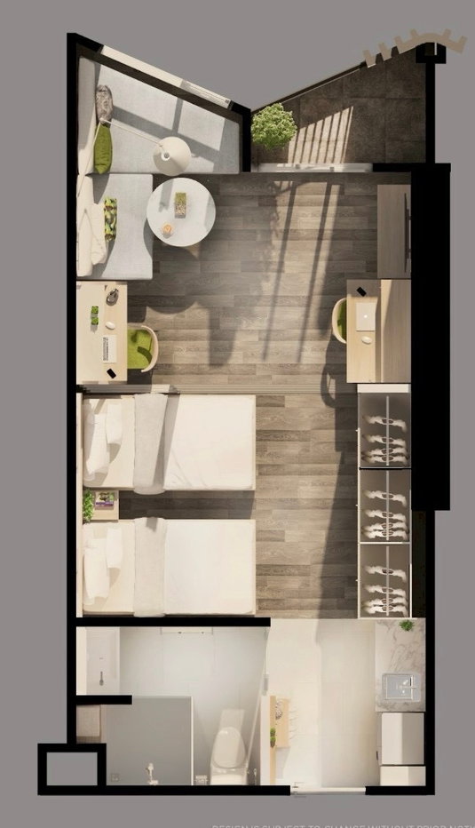 รูป 🔥ปล่อยเช่าคอนโด🔥 Triple Y Residence สามย่าน ✨ชั้น 24 ห้องริมสุด สตูดิโอ 33 ตร.ม. เฟอร์นิเจอร์ครบพร้อมอยู่ ติด MRT และสามย่านมิตรทาวน์ - รูปที่ 5/13