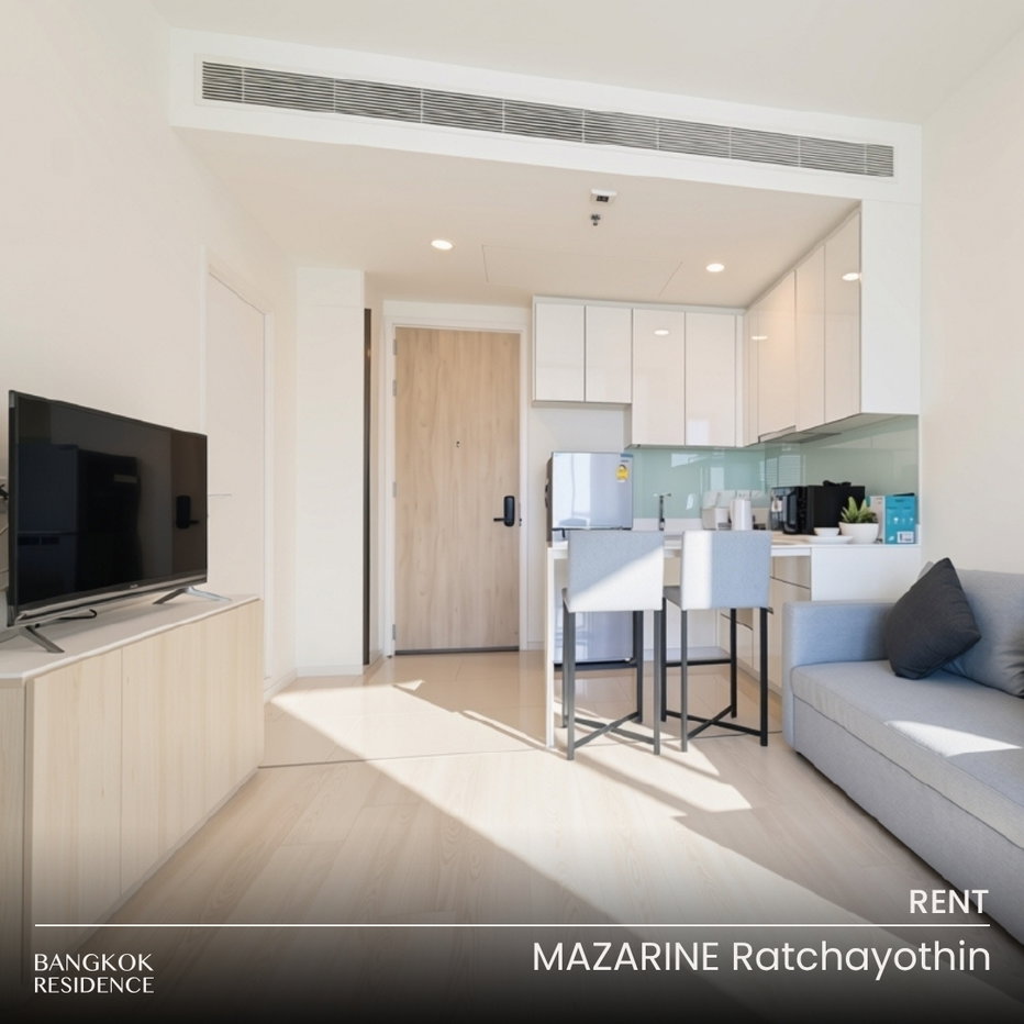 รูป เช่าคอนโด 🌇 MAZARINE Ratchayothin 1นอน 43ตรม 25K 💎 แรร์ ห้องสวย ราคาดี ติด BTS รัชโยธิน - รูปที่ 1/8