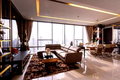 คอนโดให้เช่า : LTHC16028 - Duplex Condo for Rent Sathorn | The Bangkok Sathorn | 122 sq.m. | 2 Bed 2 Bath | BTS Surasak | 150K | คอนโดดูเพล็กซ์ให้เช่า สาทร