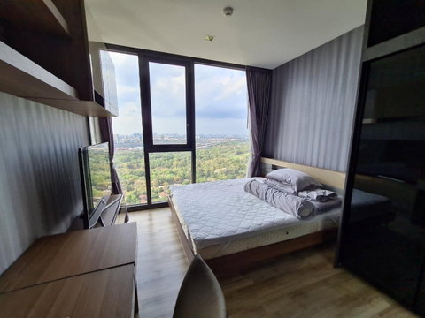 The Line Jatujak-Mochit Highlights: Chatuchak Park view on a high floor, Unblocked View, as wide as the eye can see.