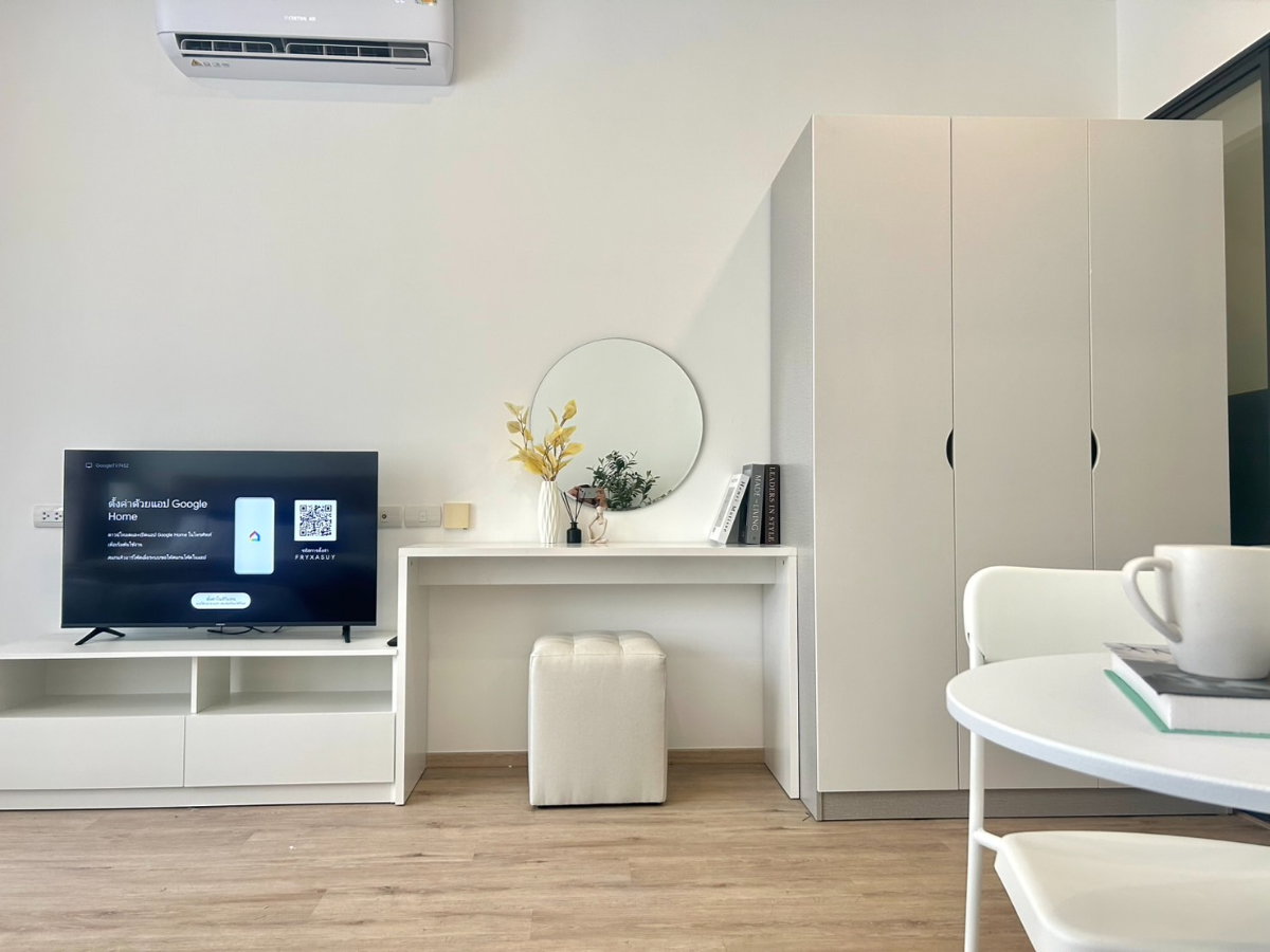 รูป 🛋️💗 ห้องสไตล์มินิมอล เฟอร์นิเจอร์และเครื่องใช้ไฟฟ้าครบ 💗🛋️The Rich Rama 9 - Srinakarin ID LINE: @471ovhib 📲 - รูปที่ 3/11