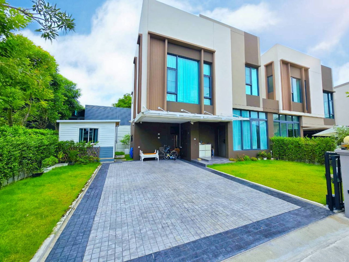 รูป [Smart Home] บ้านแฝดหลังมุม ดีไซน์ Double Volume บ้านกลางเมือง The Edition ปิ่นเกล้า-บรม 2 ใกล้ทางด่วน 15 นาทีถึงจตุจักร - รูปที่ 3/27