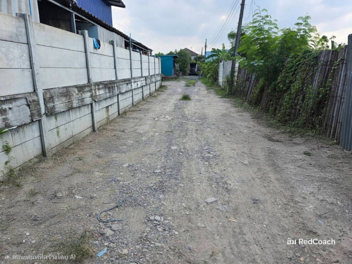 รูป ขายด่วน ที่ดิน 1 ไร่ ถมแล้วพร้อมล้อมรั้ว คลองสามวา ทรงสี่เหลี่ยมสวย ใกล้ทางด่วนจตุโชติ - รูปที่ 6/9