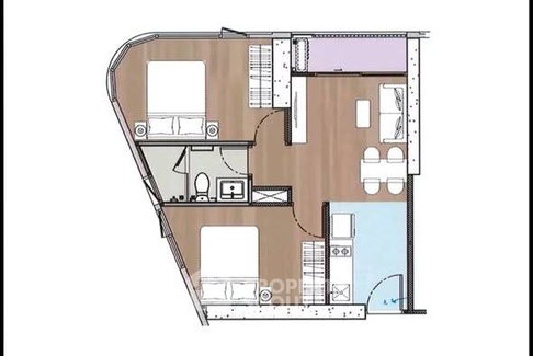 คอนโด 2 ห้องนอน ชั้น 33 Skyrise Avenue Sukhumvit 64 ใกล้ BTS ปุณณวิถี (ID 3156796)
